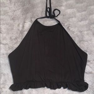 Black halter top
